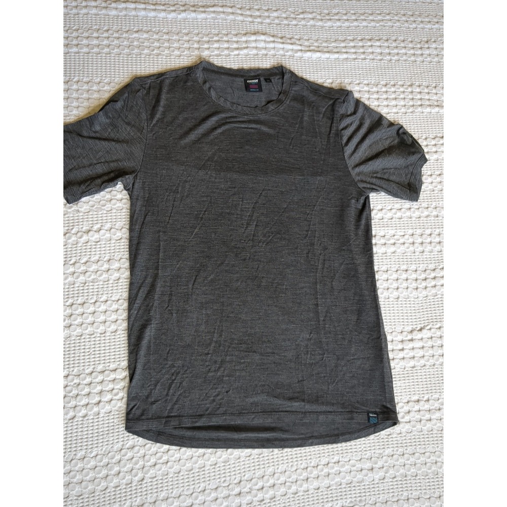 ORNOT Wool Blend Short Sleeve T Shirt Mens Sz Small Heathered Dark Gray USA Made